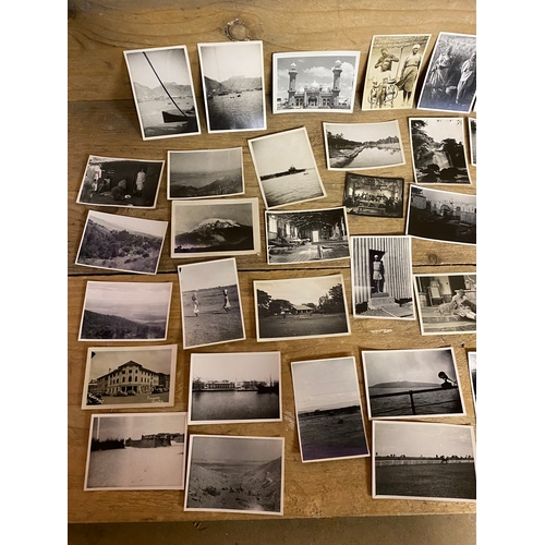 136 - Collection of Original 1940's WW2 Military Travel Photographs, most are dated with Location written ... 