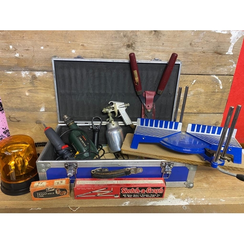 141 - Collection of Tools and Hardware with Metal Case