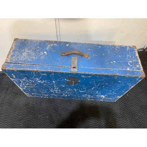 143 - Large Blue Toolbox and Contents (90x27x54cm)