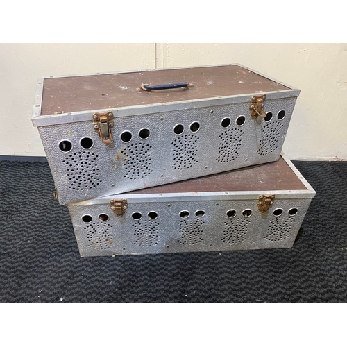 152 - 2x Pigeon Transport Boxes