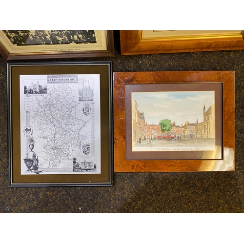 159 - Framed Local Interest (Midlands) inc. Original Photos and Watercolour