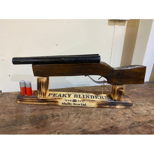 234 - Peaky Blinders Wooden Gun Sculpture