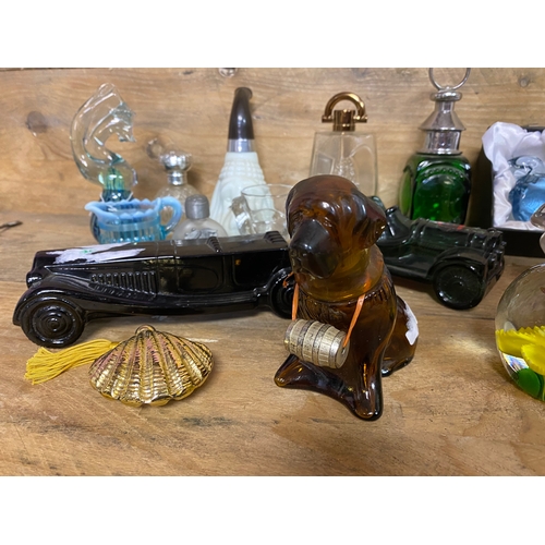 245 - Collection of Glass and Crystal to Include Avon Bottles and Paperweights