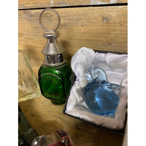 245 - Collection of Glass and Crystal to Include Avon Bottles and Paperweights