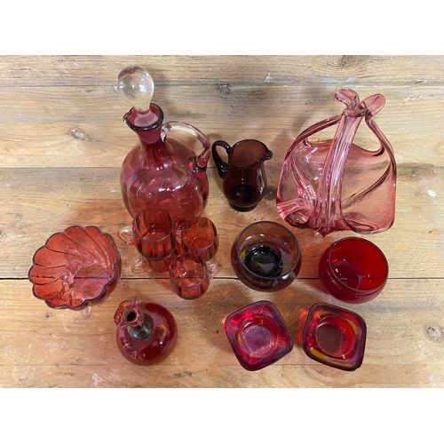 252 - Collection of Red Glass