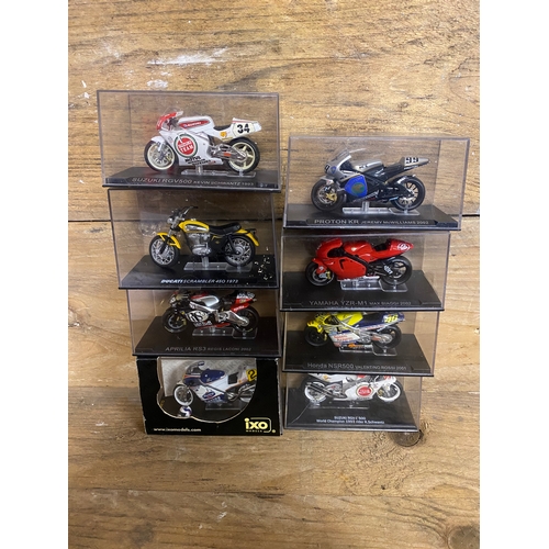 296 - 8x Diecast Bikes