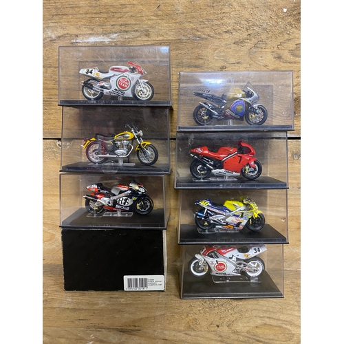 296 - 8x Diecast Bikes