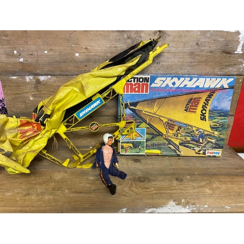 317 - 1976 Action Man Skyhawk Set with Box and (AF) Figure