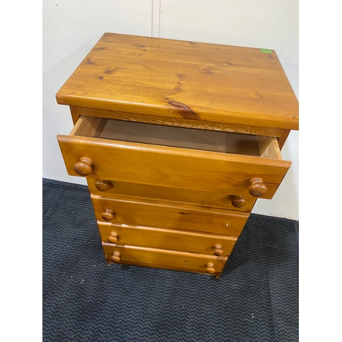 345 - Pine Chest of Drawers, one missing Handle