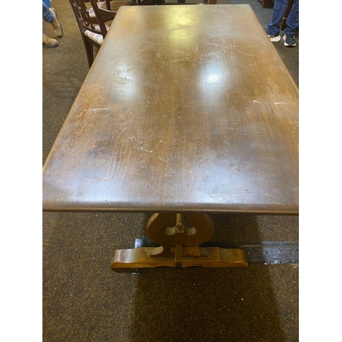 355 - Rectangular Solid Wood Pub Table, AF