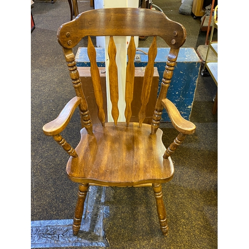 364 - Solid Wood Armchair