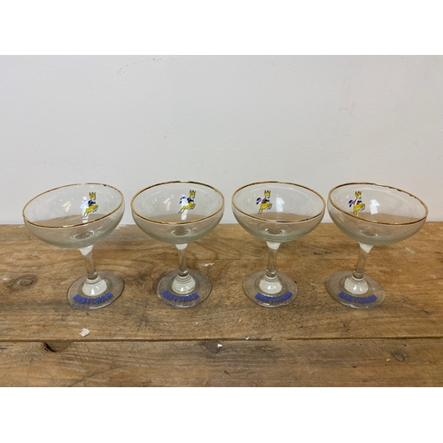 66 - 4x Babycham Glasses