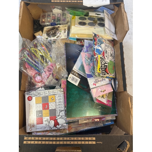 74 - Box of mixed craft items