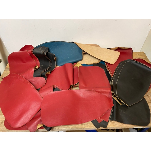 77 - Large Quantity of Leather Sections