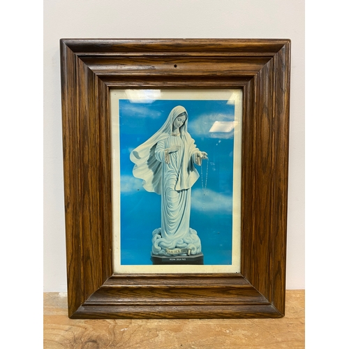 78 - Framed Picture of Mary Mother of Jesus, Queen of Peace (Croatian: Kraljica mira)