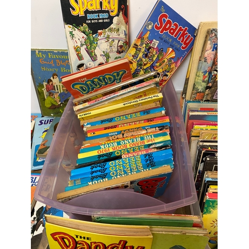 91 - Large Collection of Vintage Annuals to include Blue Peter and Rupert