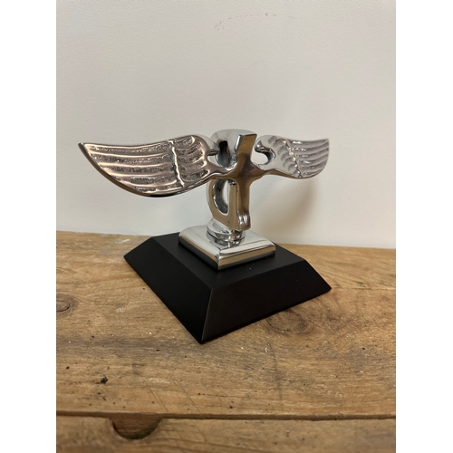 107 - Flying Bentley 1926 ornament on wooden base