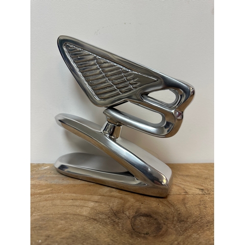 110 - Large flying Bentley aluminium desk ornament