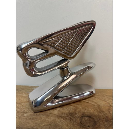 110 - Large flying Bentley aluminium desk ornament