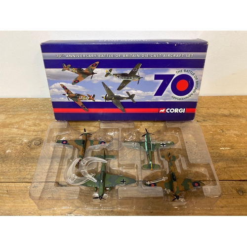 122 - Corgi 70th Anniversary Battle of Britain Die-Cast Aircraft Set