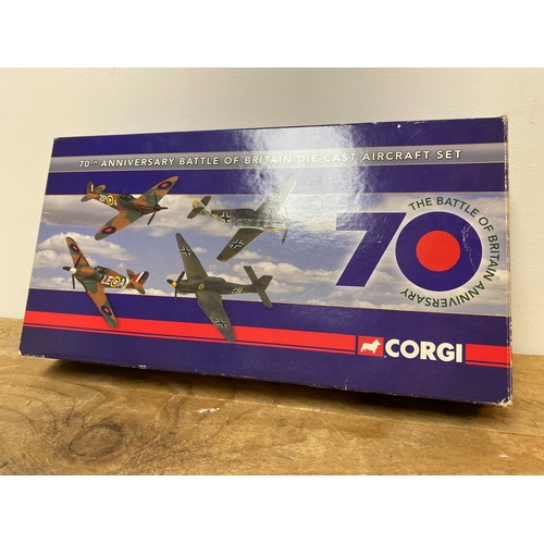 122 - Corgi 70th Anniversary Battle of Britain Die-Cast Aircraft Set