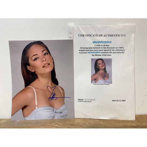 130 - Kristen Kreuk signed Photograph with Authentication