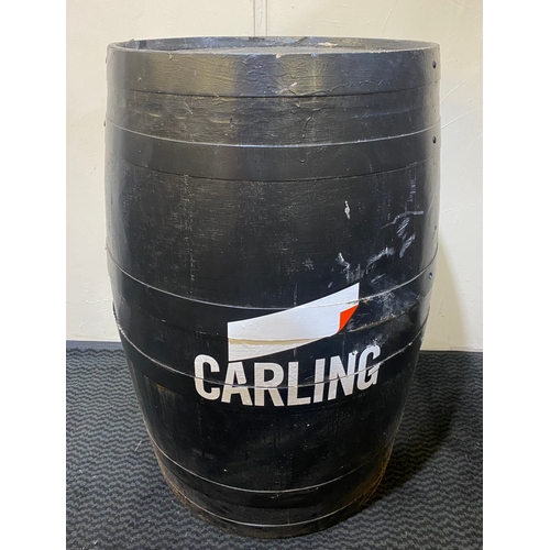 133 - Full Size Painted Barrel featuring Carling Logo