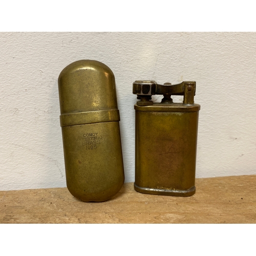 141 - Pair of WW2 Comoy Lighters