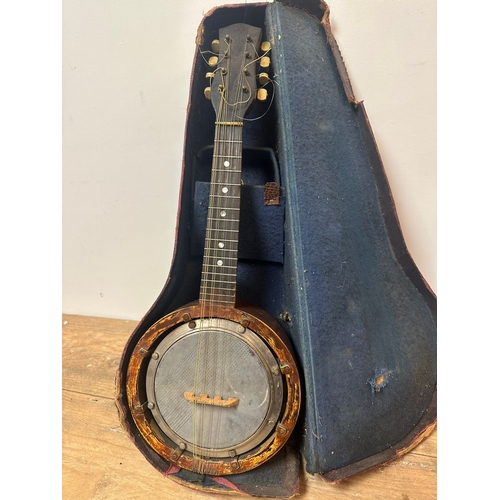 150 - Vintage Banjo with Case