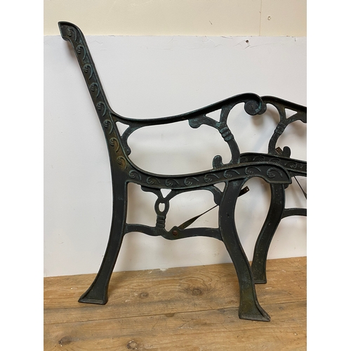 157 - Cast Iron Bench Ends, one crack