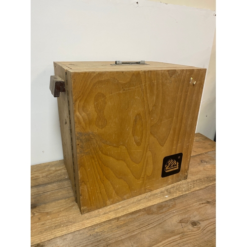 160 - Heavy Wooden Storage Box