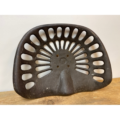 162 - Cast Iron Tractor Seat