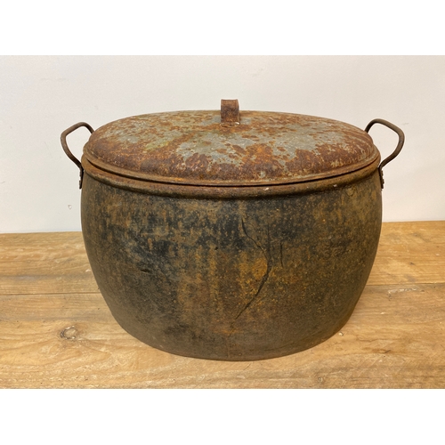 177 - Heavy Steel Cooking Pot, 40cm