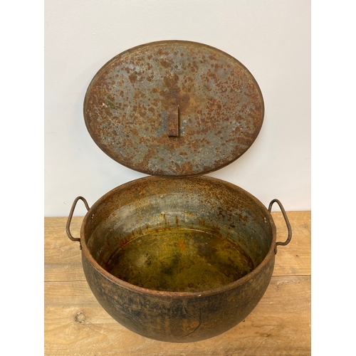 177 - Heavy Steel Cooking Pot, 40cm