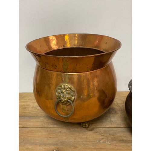 187 - Three Copper Planters