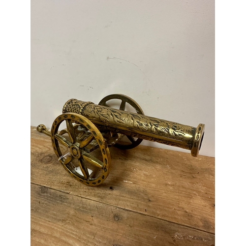 194 - Large Heavy Brass Cannon