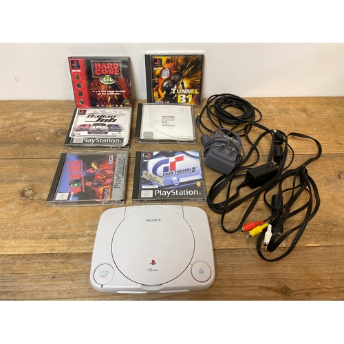 210 - Sony PS1 with Games and Leads