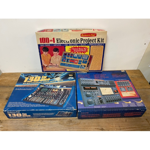 216 - Three Vintage Electronic Project Sets, one as New