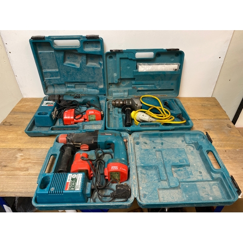 234 - 3x Boxed Makita Drills, untested