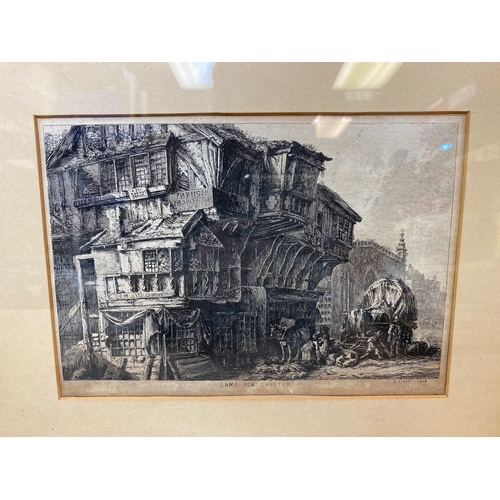 251 - Two Framed Pictures of Lamb Row, Chester