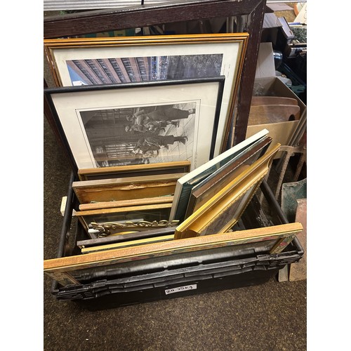 255 - Large collection of frames and framed prints