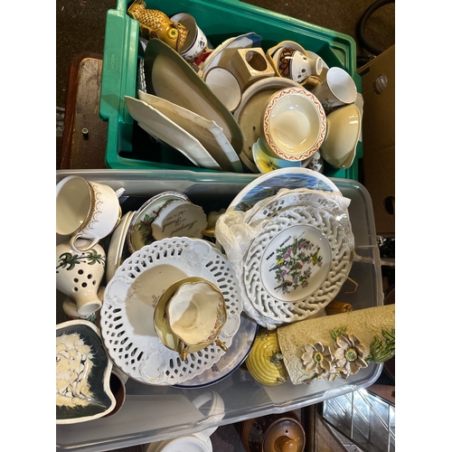 287 - 2 x boxed of bric a brac