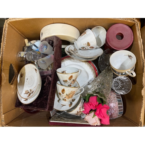 290 - 4 large boxes of misc homewares and ceramics