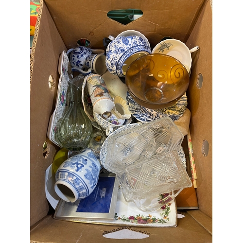 292 - 4 boxes of Homeware, glass and bric a brac