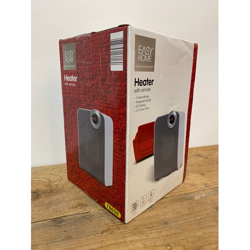 298 - Remote controlled heater, boxed