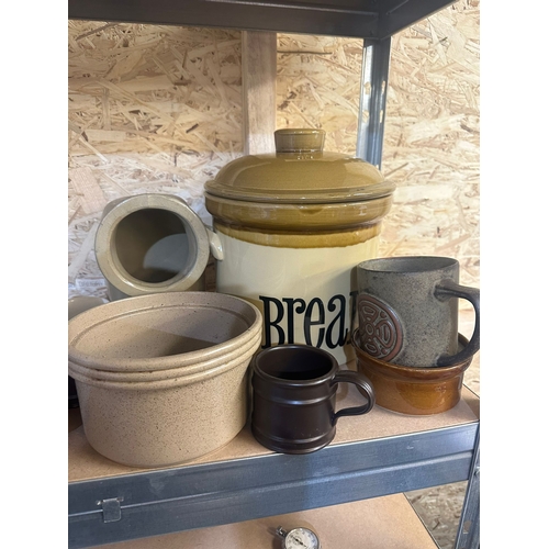 312 - Quantity of Stoneware including Bread Bin