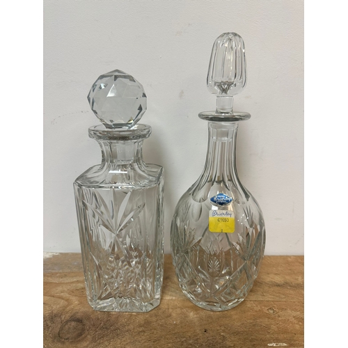 315 - Pair of Crystal Decanters including Brierly