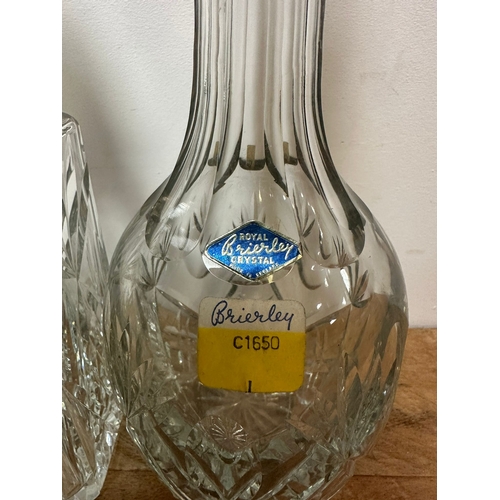 315 - Pair of Crystal Decanters including Brierly