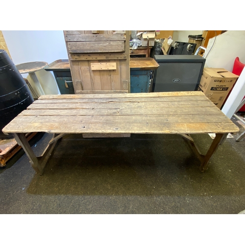 319 - Two Large Folding Market Stall Tables