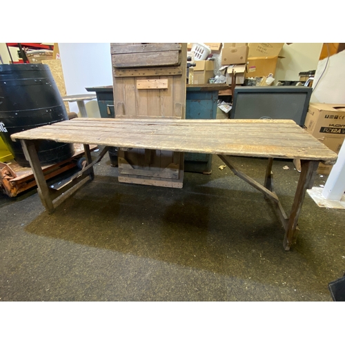 319 - Two Large Folding Market Stall Tables